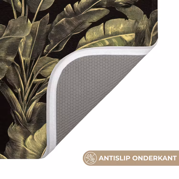 Botanisch - Bladeren - Groen Badmat klein 997 -USP_AntislipNL