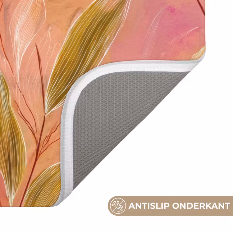 Botanisch - Bloemen - Kleurrijk Badmat klein 997 -USP_AntislipNL