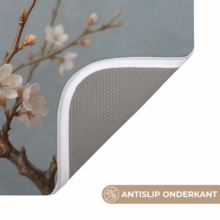 Botanisch - Stilleven - Blauw Badmat klein -USP_AntislipNL