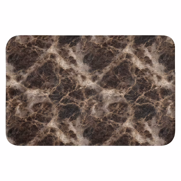 Bruin - Goud - Marmer Badmat klein 997 -3d