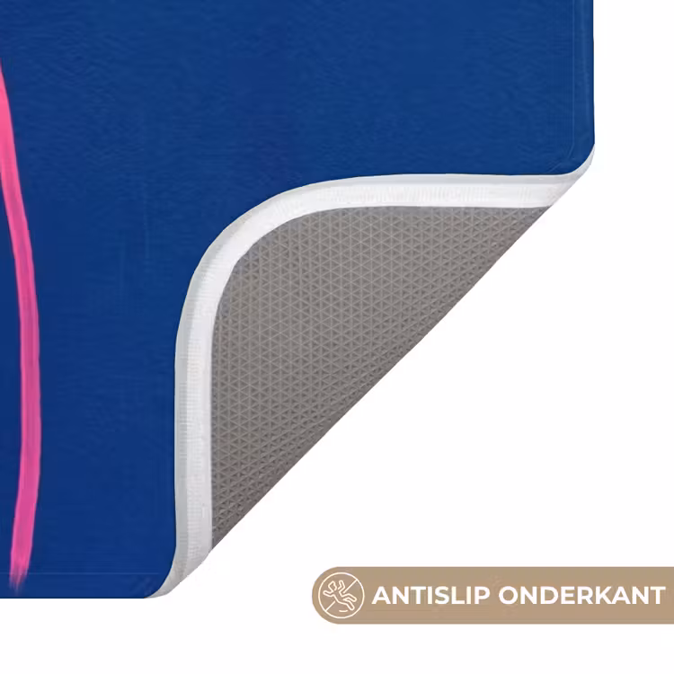 Brutaal - Grappig - Blauw Badmat klein -USP_AntislipNL