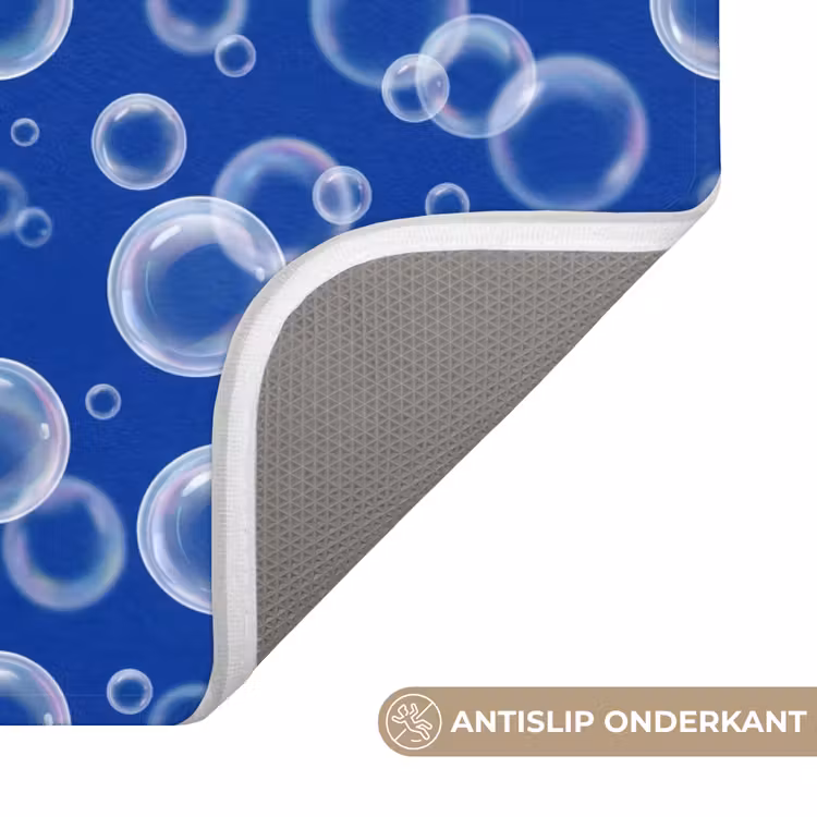 Bubbels - Patroon - Blauw Badmat klein -USP_AntislipNL