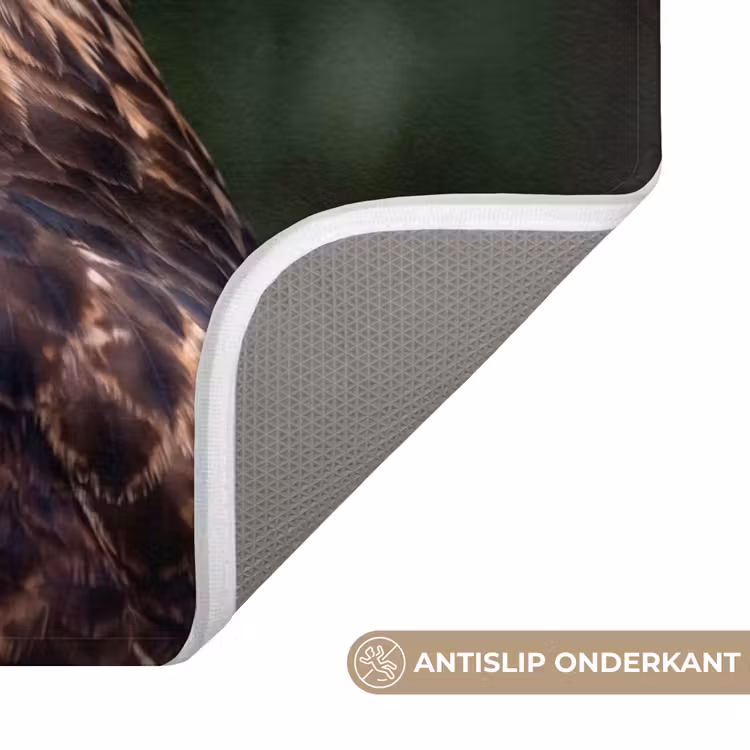 Buizerd - Roofvogel - Natuur - Bruin Badmat klein -USP_AntislipNL