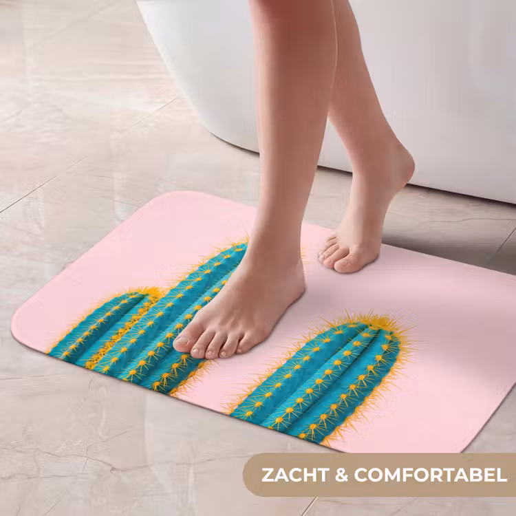 Cactussen - Modern - Pastel Badmat klein -USP_ZachtNL