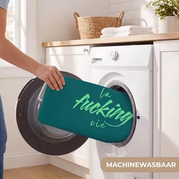 c'est la fucking vie - Groen - Handgeschreven Badmat klein -USP_WasbaarNL