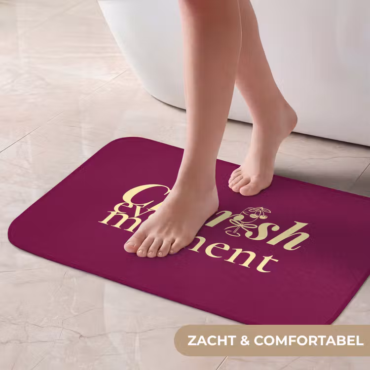 Cherish every moment - Cocktailglas - Bordeaux Badmat klein -USP_ZachtNL
