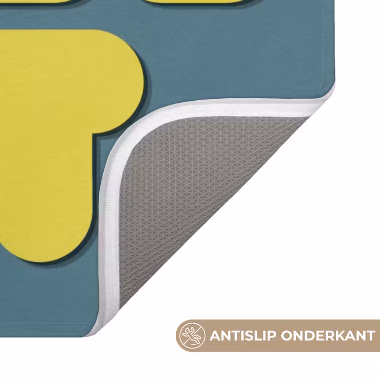 Chill out - Geel - Blauw Badmat klein -USP_AntislipNL