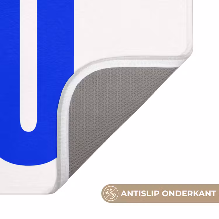 Ciao - Hoofdletters - Blauw - Minimalistisch Badmat klein -USP_AntislipNL