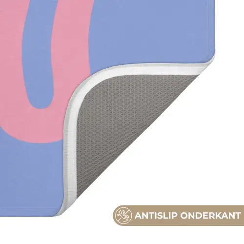 Ciao - Roze - Blauw - Golvend Badmat klein -USP_AntislipNL