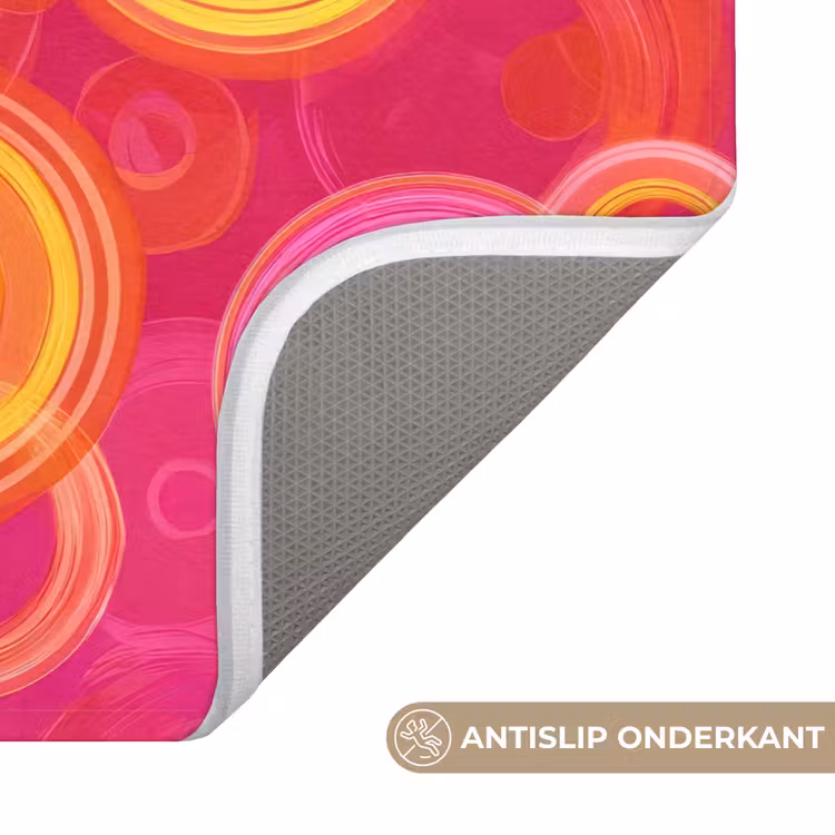 Cirkels - Design - Kleurrijk Badmat klein 997 -USP_AntislipNL