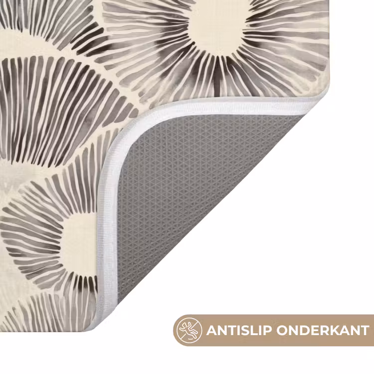 Cirkels - Patroon - Zwart Badmat klein 997 -USP_AntislipNL