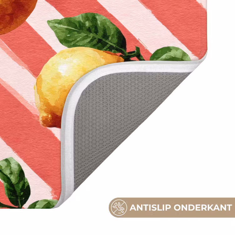 Citroen - Geïllustreerd - Oranje Badmat klein 997 -USP_AntislipNL