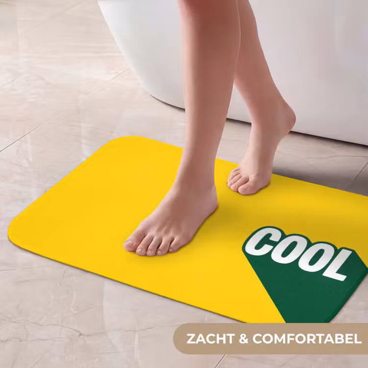 Cool - Geel - Groen Badmat klein -USP_ZachtNL