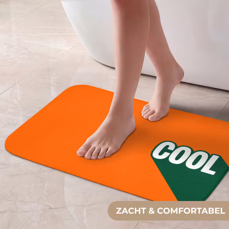 Cool - Oranje - Groen Badmat klein -USP_ZachtNL