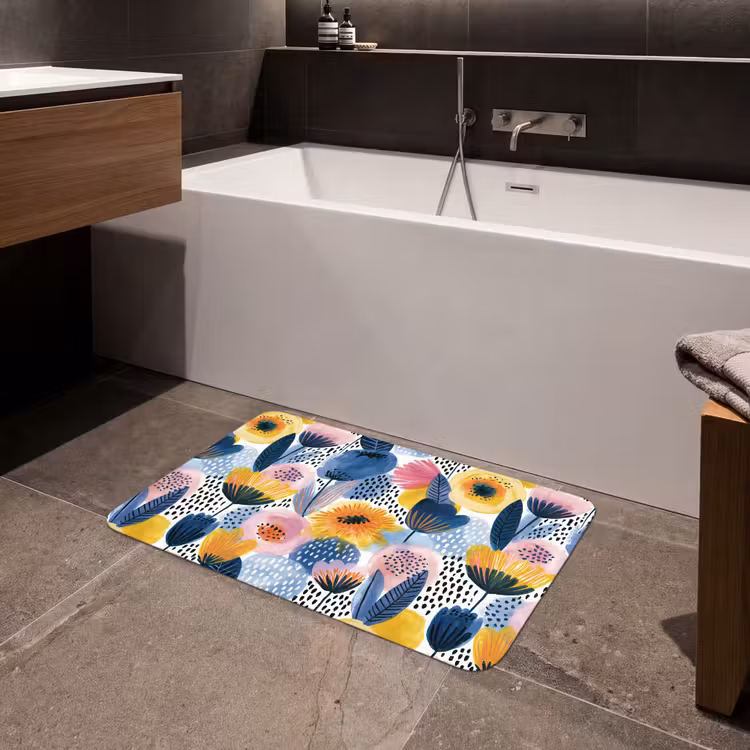 Creatief - Patroon - Kleurrijk Badmat klein 997 -sfeer3