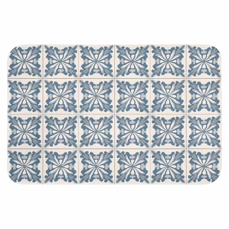 Dessin - Tegel - Blauw Badmat klein 997 -3d