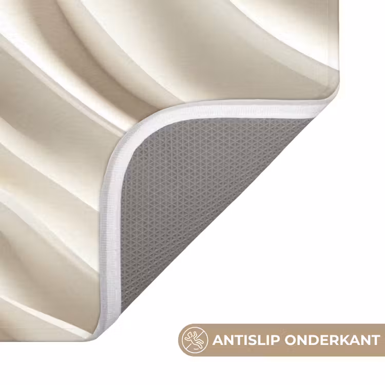 Diagonaal - Golven - Crème Badmat klein 997 -USP_AntislipNL
