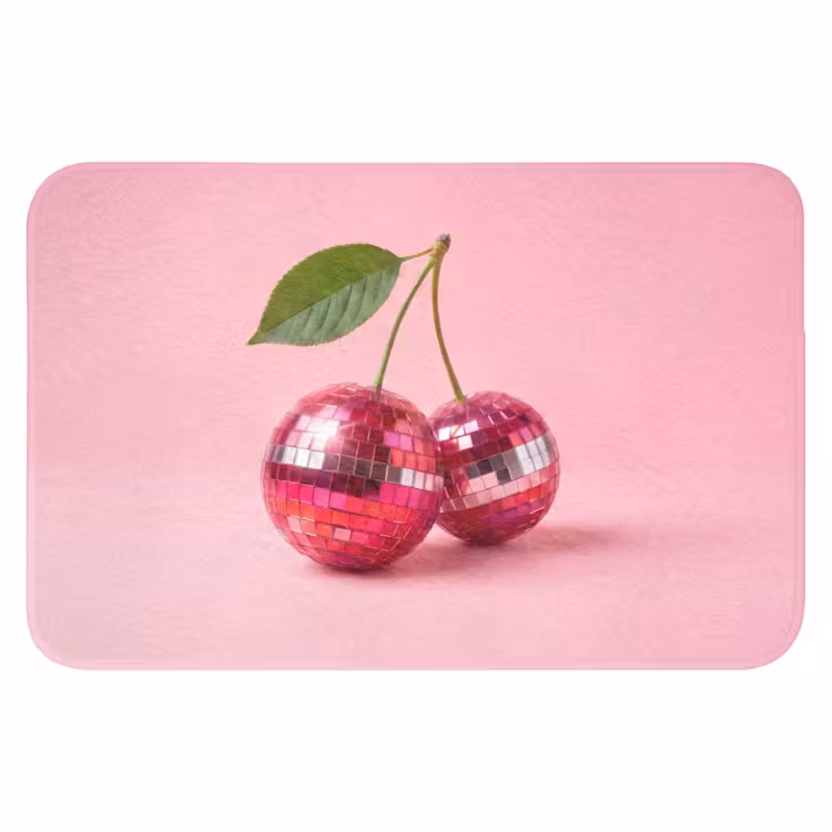 Disco - Kersen - Roze Badmat klein -3d