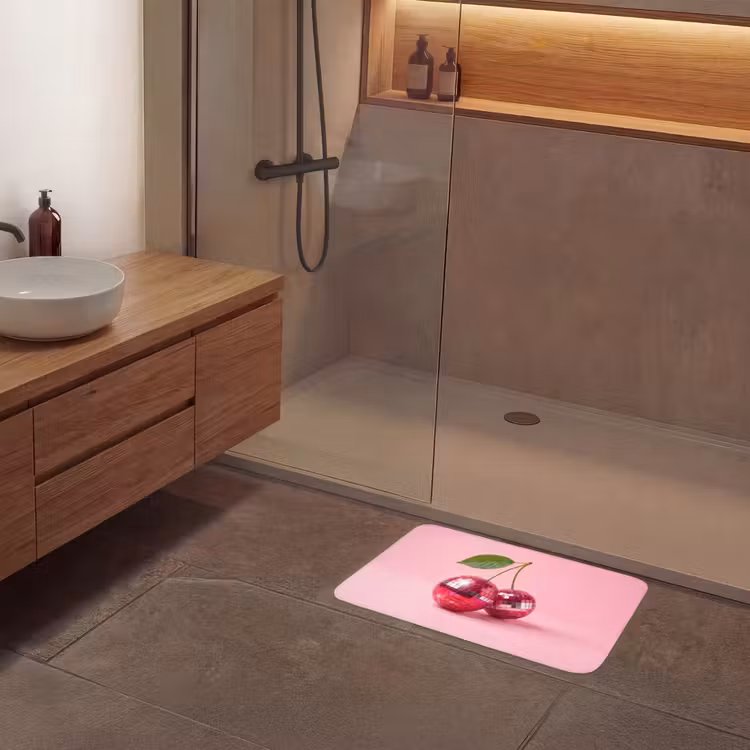Disco - Kersen - Roze Badmat klein -sfeer2