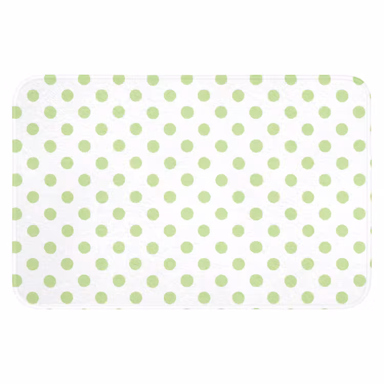 Dots - Klassiek - Groen Badmat klein 997 -3d