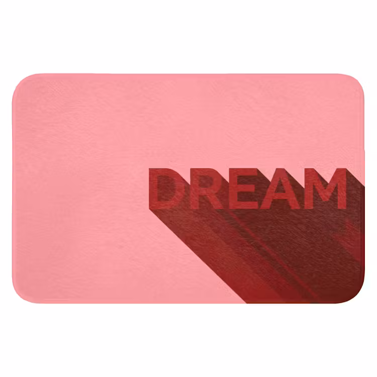 Dream - 3D - Rood - Roze Badmat klein -3d
