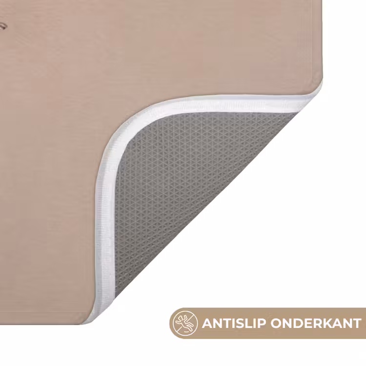 Droogbloem - Protea - Vintage - Beige - Rustiek Badmat klein -USP_AntislipNL