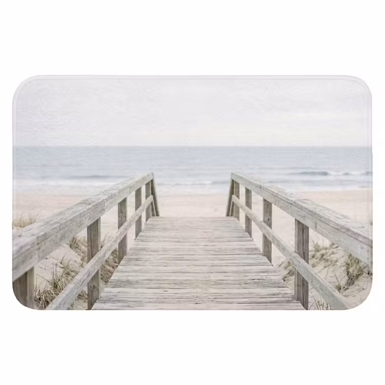 Duinen - Vlonder - Oceaan Badmat klein -3d