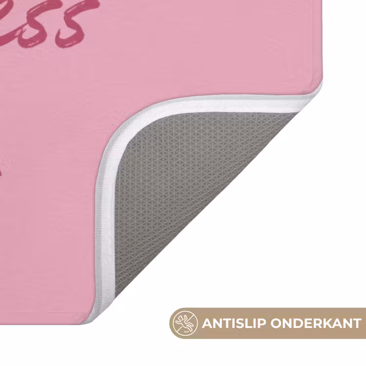Eat me out don't stress me out - Roze - Handgeschreven Badmat klein -USP_AntislipNL