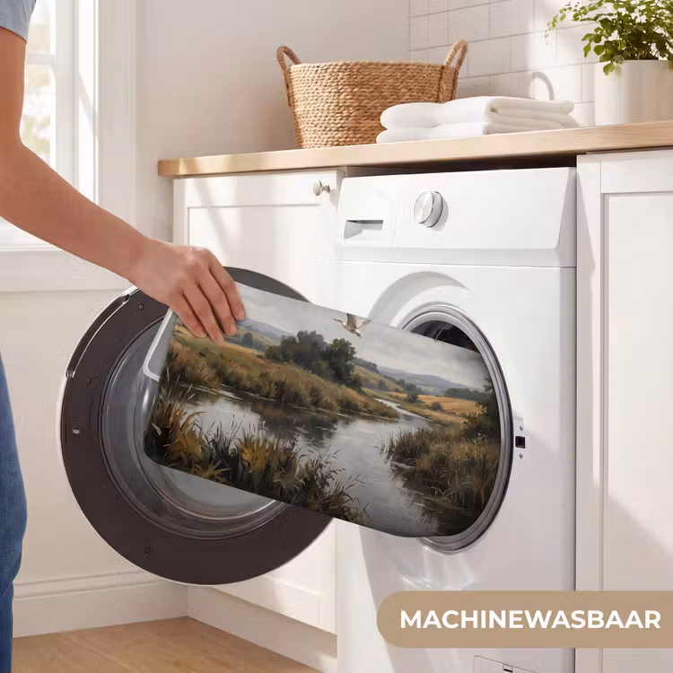 Eenden - Rivier - Landschap - Vlucht - Nostalgisch Badmat klein -USP_WasbaarNL