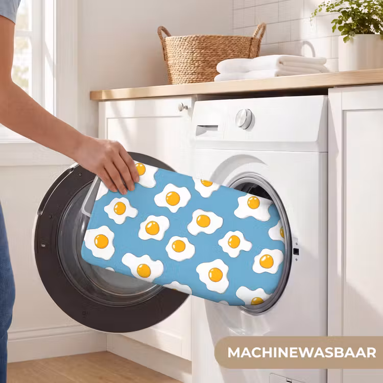 Eieren - Dooiers - Blauw Badmat klein 997 -USP_WasbaarNL