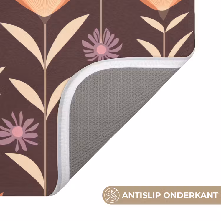 Elegant - Retro - Bruin Badmat klein 997 -USP_AntislipNL