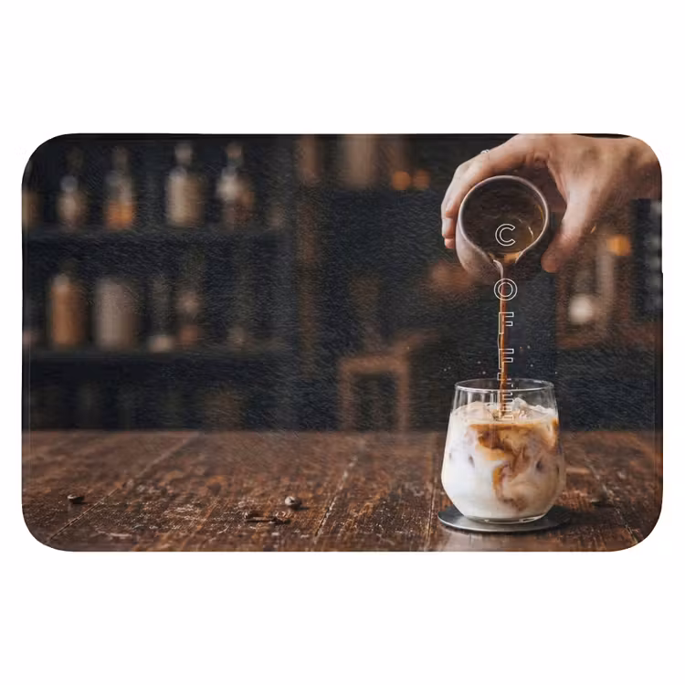 Espresso - Melk - Café Badmat klein -3d