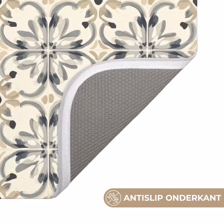 Floraal - Patroon - Kleurrijk Badmat klein 997 -USP_AntislipNL