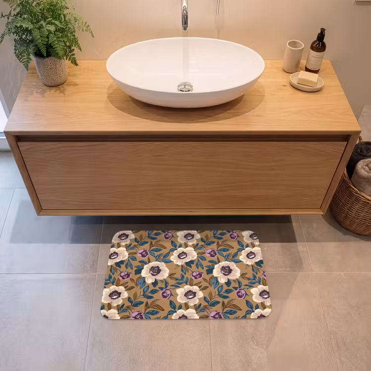 Floraal - Stilleven - Kleurrijk Badmat klein 997 -sfeer1