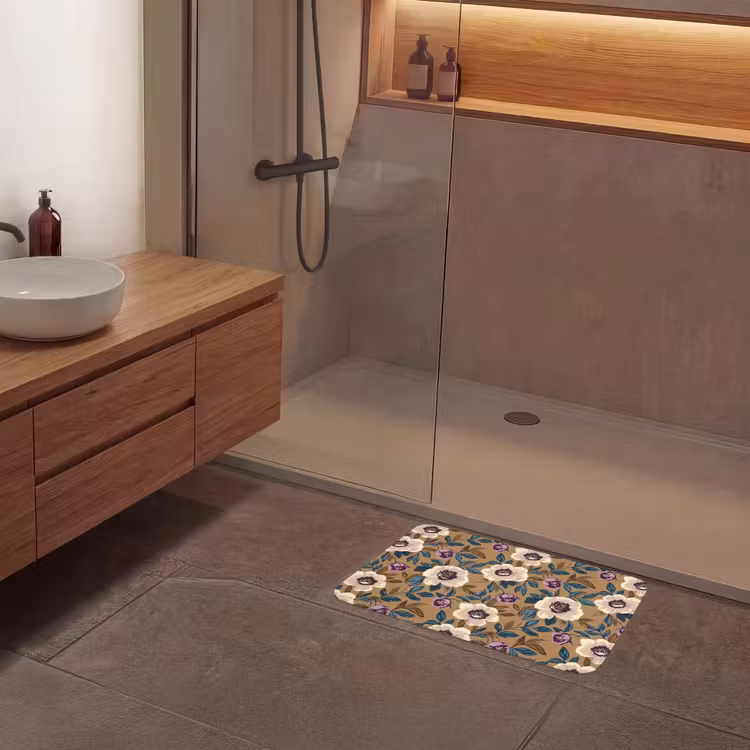 Floraal - Stilleven - Kleurrijk Badmat klein 997 -sfeer2