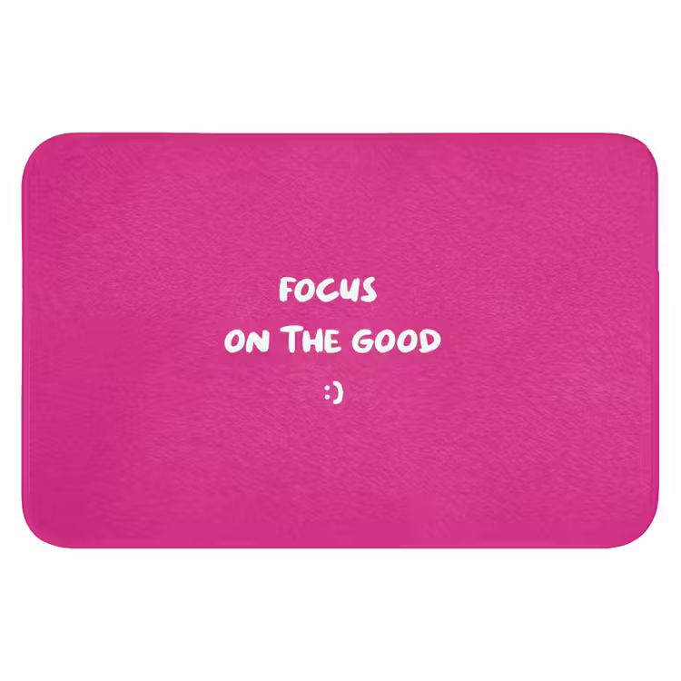 Focus - Smiley - Roze Badmat klein -3d
