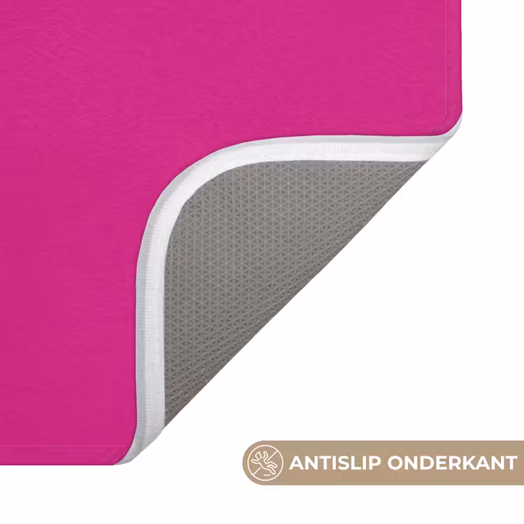 Focus - Smiley - Roze Badmat klein -USP_AntislipNL