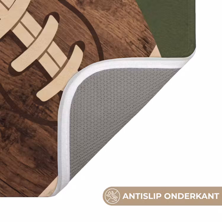 Football - Hout - Sport - Groen Badmat klein -USP_AntislipNL