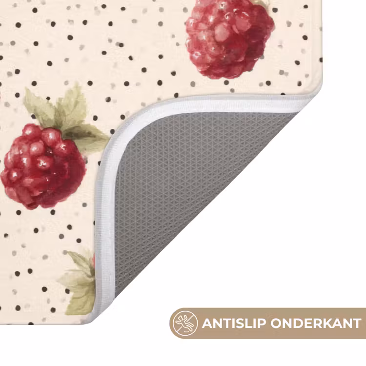 Framboos - Stippen - Rood Badmat klein 997 -USP_AntislipNL