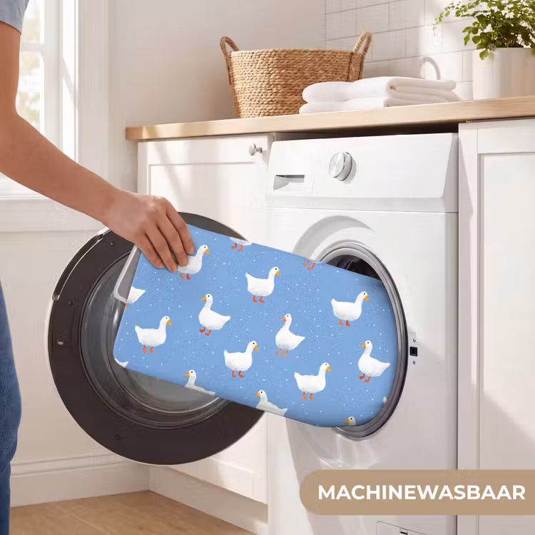 Ganzen - Elegant - Blauw Badmat klein 997 -USP_WasbaarNL