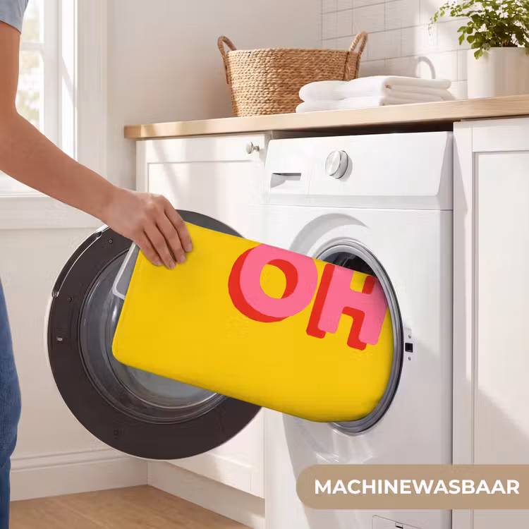 Geel - Roze - Oh - 3D Badmat klein -USP_WasbaarNL