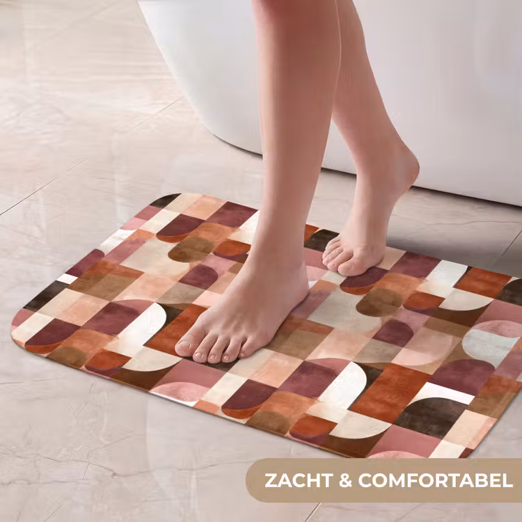 Geometrie - Modern - Retro Badmat klein 997 -USP_ZachtNL