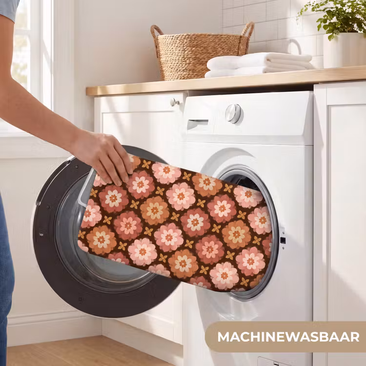 Geometrisch - Bloemen - Kleurrijk Badmat klein 997 -USP_WasbaarNL