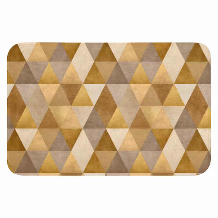 Geometrisch - Driehoek - Goud Badmat klein 997 -3d