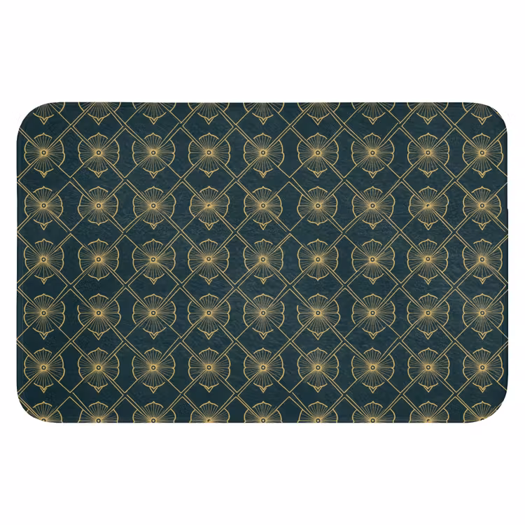 Geometrisch - Elegant - Groen Badmat klein 997 -3d