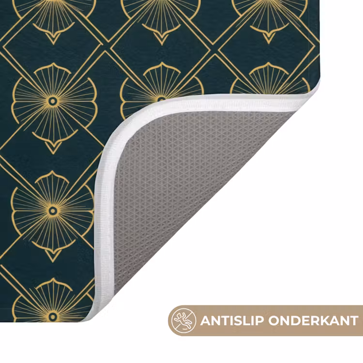 Geometrisch - Elegant - Groen Badmat klein 997 -USP_AntislipNL