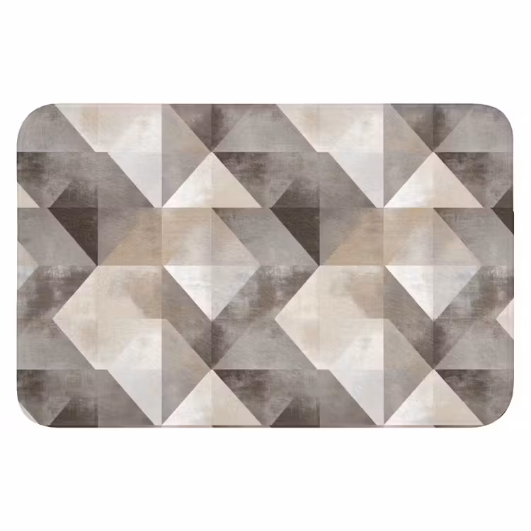 Geometrisch - Motief - Aardetinten Badmat klein 997 -3d