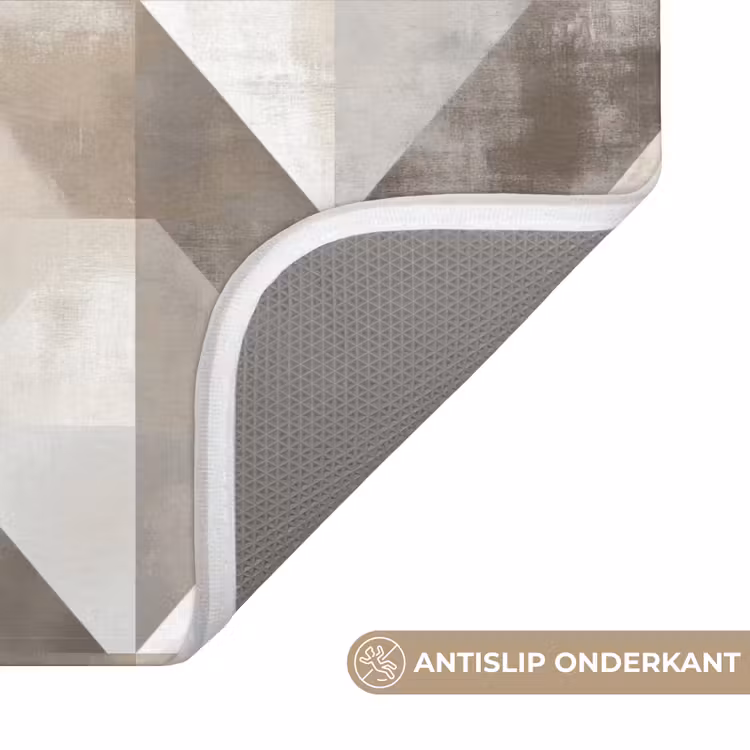 Geometrisch - Motief - Aardetinten Badmat klein 997 -USP_AntislipNL