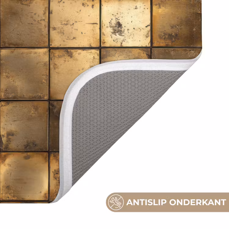 Geometrisch - Tegels - Goud Badmat klein 997 -USP_AntislipNL
