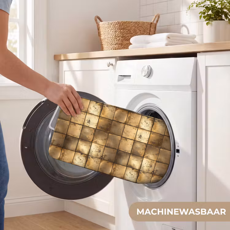 Geometrisch - Tegels - Goud Badmat klein 997 -USP_WasbaarNL